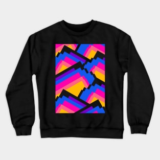 Vibrant pattern peaks Crewneck Sweatshirt